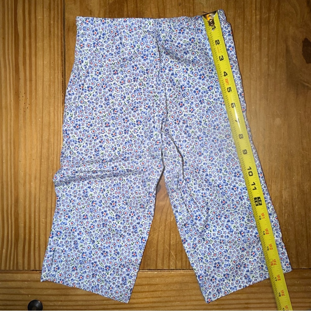NWOT Ralph Lauren Girls Floral Cotton Pants with Stretch Waist